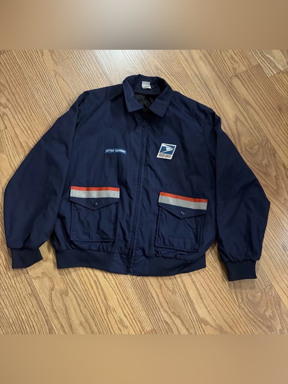 Vintage 90’s USPS Postal Fleece Bomber Jacket Men’s Size 48 USA Workwear